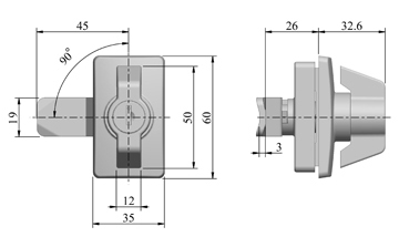 Cabinet locks 60033 drawing