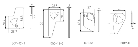 Cabinet locks DQC－12 drawing