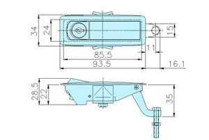 Compression Latch_80022 drawing