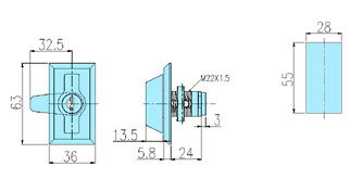 Cabinet locks 60023 drawing