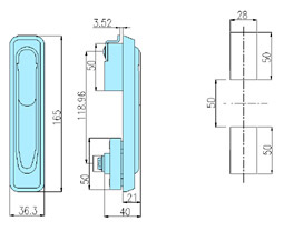 Cabinet locks 60028 drawing