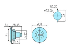 Cabinet locks 60030 drawing