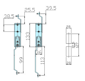 Cabinet locks 60032 drawing