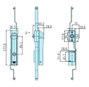 Cabinet locks 60033 drawing