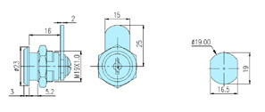 Cam locks 10002 drawing