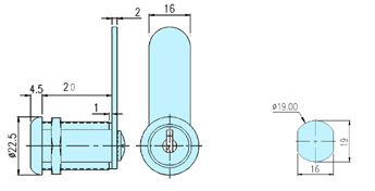 Cam locks 10011 drawing