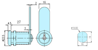 Cam locks 10013 drawing