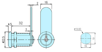 Cam locks 10014 drawing