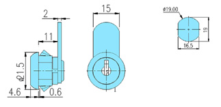 Cam locks 10020 drawing