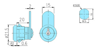 Cam locks 10022 drawing