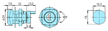 Cam locks 10037 drawing