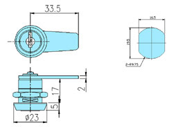 Cam locks 10058 drawing