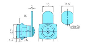 Cam locks 10062 drawing