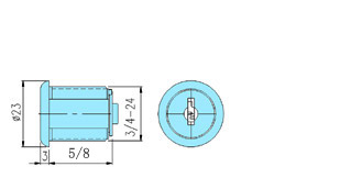 Cam locks 10064 drawing