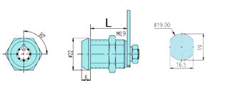 Cam locks 12001 drawing