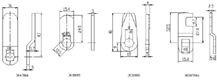 Cam locks 3030005 drawing