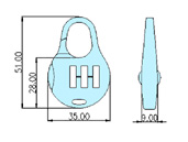 Combination locks 40001 drawing