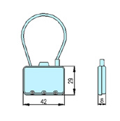 Combination locks 40007 drawing