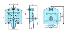 Folding t handle locks 50025 drawing