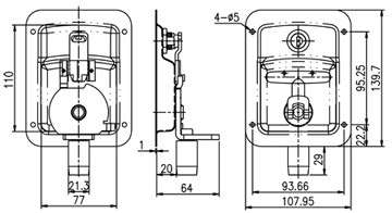 Multi point latches_50237 drawing