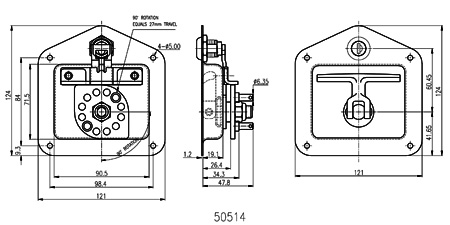 folding_t_handle_lock_50514 drawing