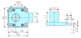 Furniture locks 20001L drawing