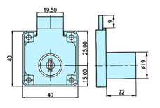 Furniture locks 20001 drawing