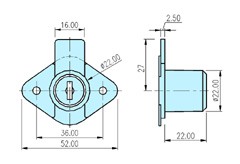 Furniture locks 20006 drawing