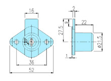 Furniture locks 20007 drawing