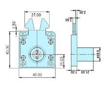 Furniture locks 20009 drawing