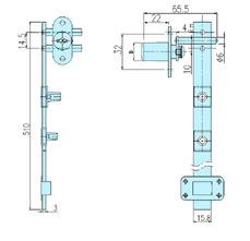 Furniture locks 20011c drawing