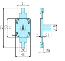 Furniture locks 20028 drawing