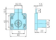 Furniture locks 20031 drawing