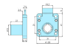 Furniture locks 23001 drawing