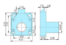 Furniture locks 23002 drawing