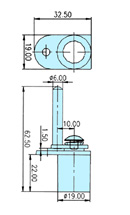 Furniture locks 23004 drawing