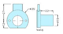 Furniture locks 23005 drawing