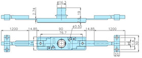 Furniture locks 23022RC drawing