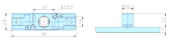 Furniture locks 23022R drawing