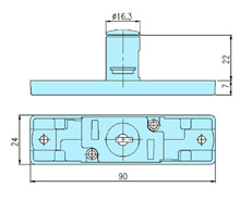 Furniture locks 23022 drawing