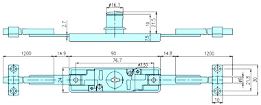 Furniture locks 23022C drawing