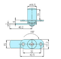 Furniture locks 23024 drawing