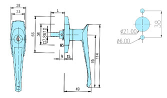 handle locks 60011 drawing