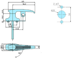 handle locks 60036 drawing