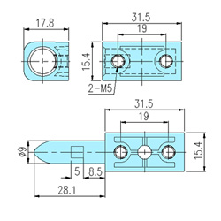 Hinges 90002 drawing