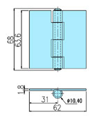 Hinges 90008 drawing