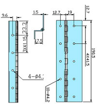 Hinges 90101 drawing