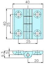 Hinges 90105 drawing