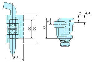 Hinges 90018 drawing