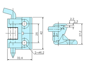 Hinges 90022 drawing